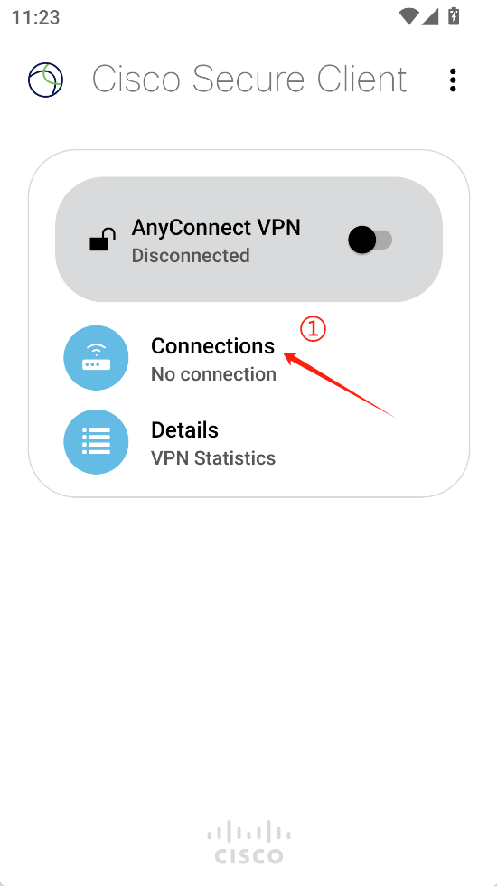 Connections界面